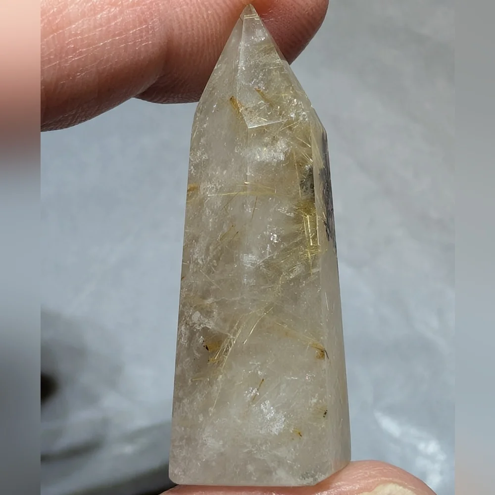 Golden Rutilated Quartz Mini Tower - Picture 4 of 6